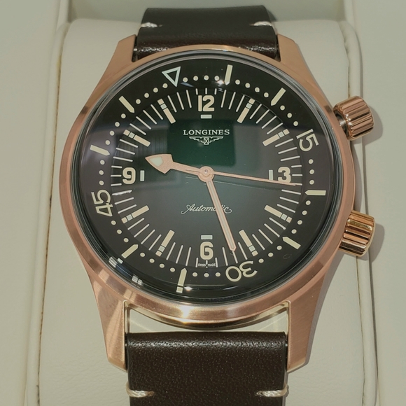 New Longines Legend Diver Watch Bronze/Green - Picture 2 of 9